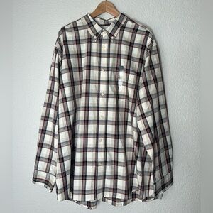 NWT Covington Men’s Plaid Button Up Shirt, XXL